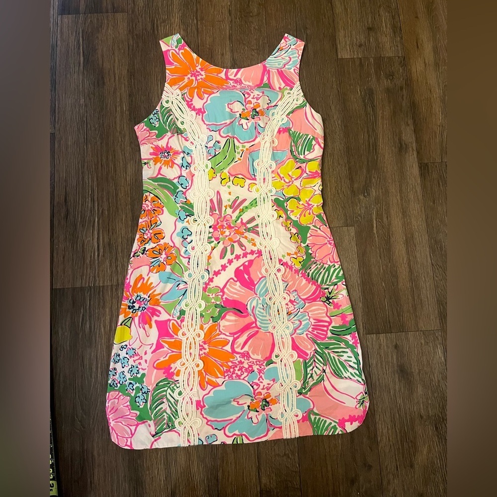 Lilly Pulitzer for Target Floral Mini Dress in Pink, Orange, Green, Blue